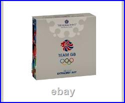 TEAM GB 2021 UK 50p Silver Proof Piedfort Colour Coin BOX & COA, SEALED, SOLD OUT