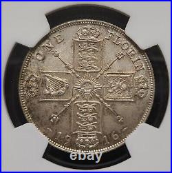 TOP POP Silver 1916 Great Britain Florin 2 Shillings NGC MS65 Gem UNC