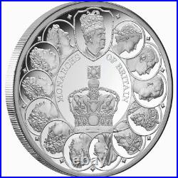 Tokelau 2024 Monarchs of Great Britain $1 1 Oz Pure Silver Prf OGP-MINTAGE 1000