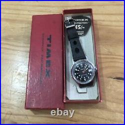 VINTAGE MILITARY STYLE Watch TIMEX GREAT BRITAIN 1975 In FWCCondition With Box