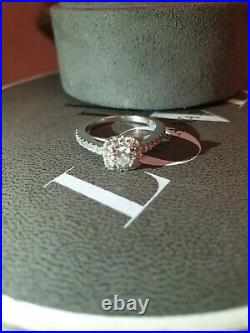 Vera Wang 18ct White Gold & 0.95ct Diamond Bridal Set Engagement & Wedding Ring