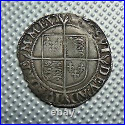 Very nice Elizabeth I Shilling. 1594-6 Woolpack mintmark