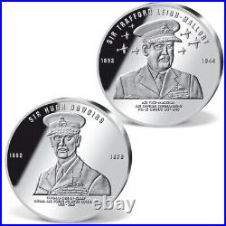 Windsor Mint Battle of Britain Twelve Silver 24K Coin Complete Cased Set C. O. A